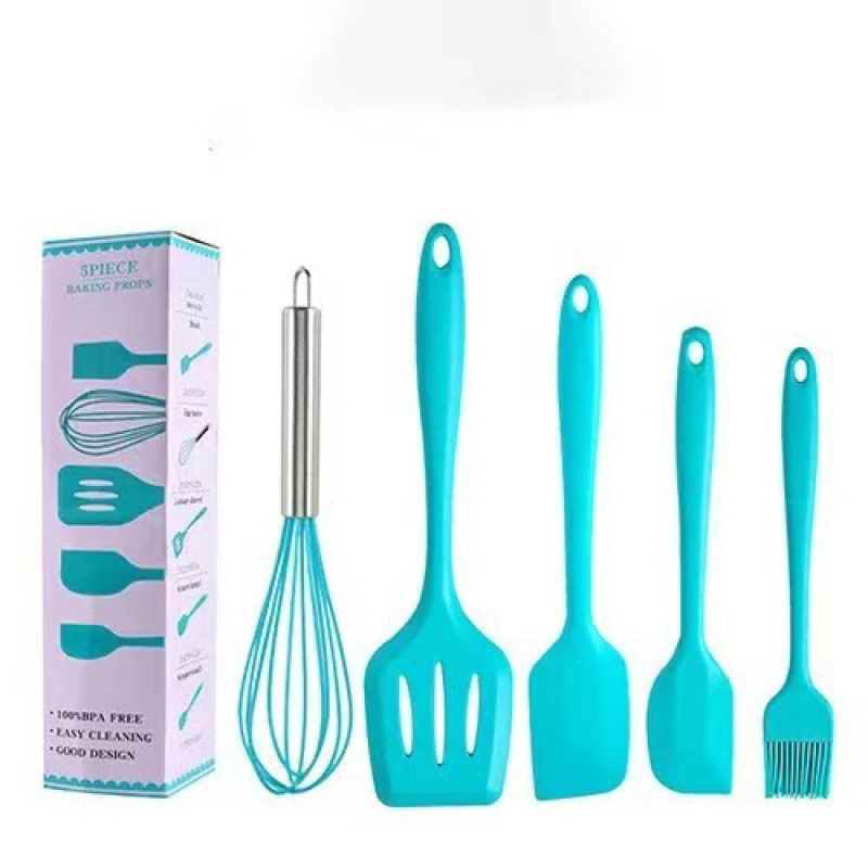 Spot juego de silicona de cinco piezas para hornear herramientas de cocina juego de cinco piezas de utensilios de cocina antiadherentes juego de cinco piezas de raspador
