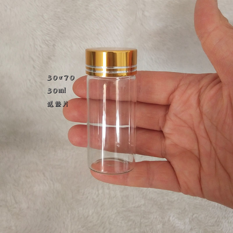 bottle empty bottle Glass Mini transparent Separate loading Storage decorate seal up Control Bottle diameter 30 Manufactor