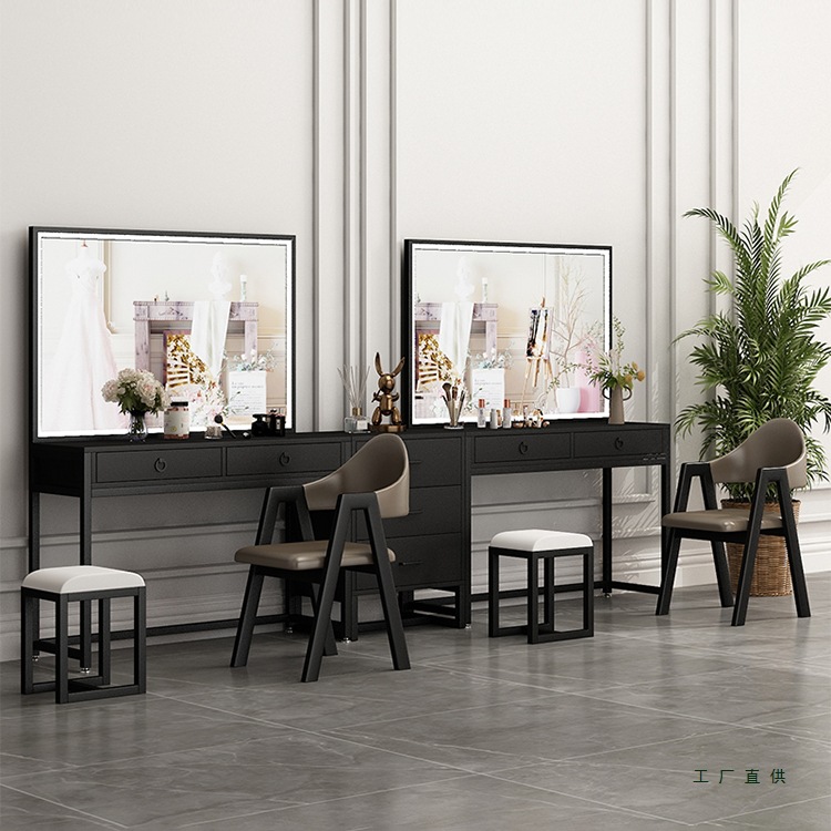 Dressing Table for Photo Studio with Light, Professional Makeup, Wedding Dress Shop, School Makeup Artist Makeup Table, Beauty Salon Dressing Table