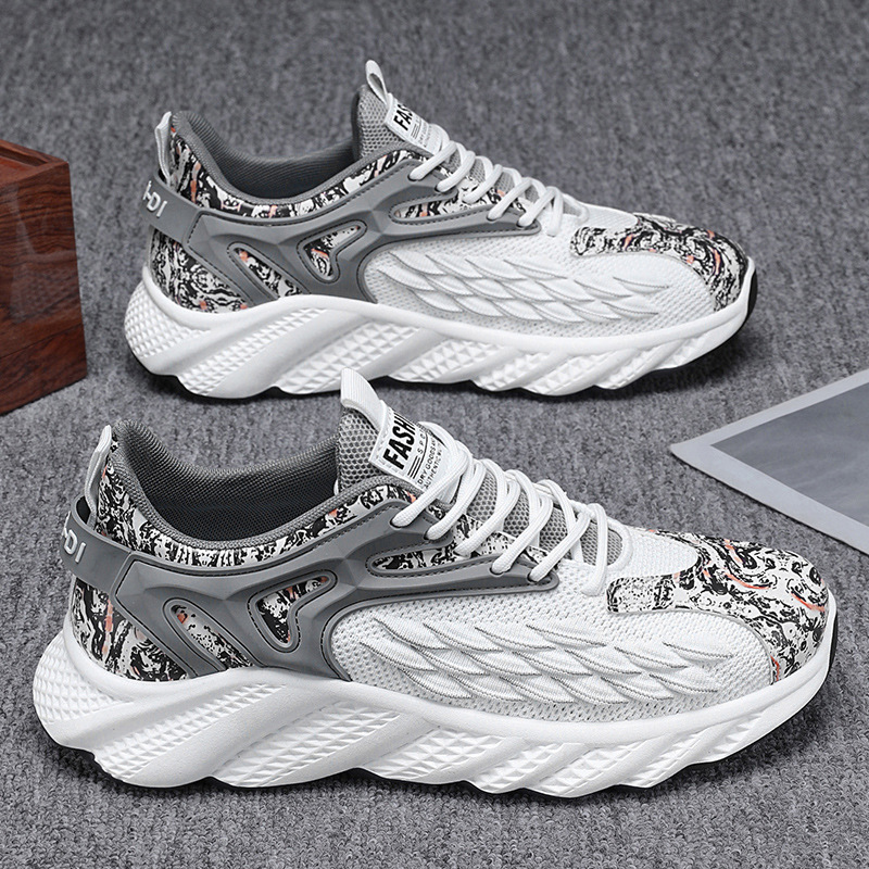 Zapatos de hombre Feizhi AliExpress zapatos de papá de gran tamaño 2025 primavera y otoño transpirables Forrest Gump zapatos deportivos de moda de personalidad casual