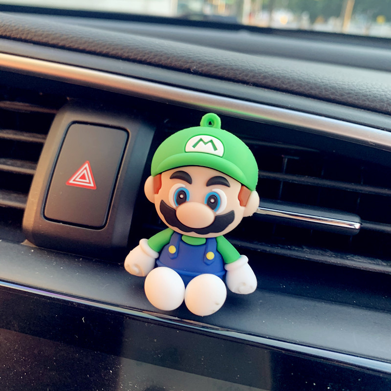 Mario Car Perfume Aire acondicionado Salida de aire Decoración del automóvil Aromaterapia del automóvil Decoración del automóvil Decoración del automóvil Adornos de dibujos animados Fragancia