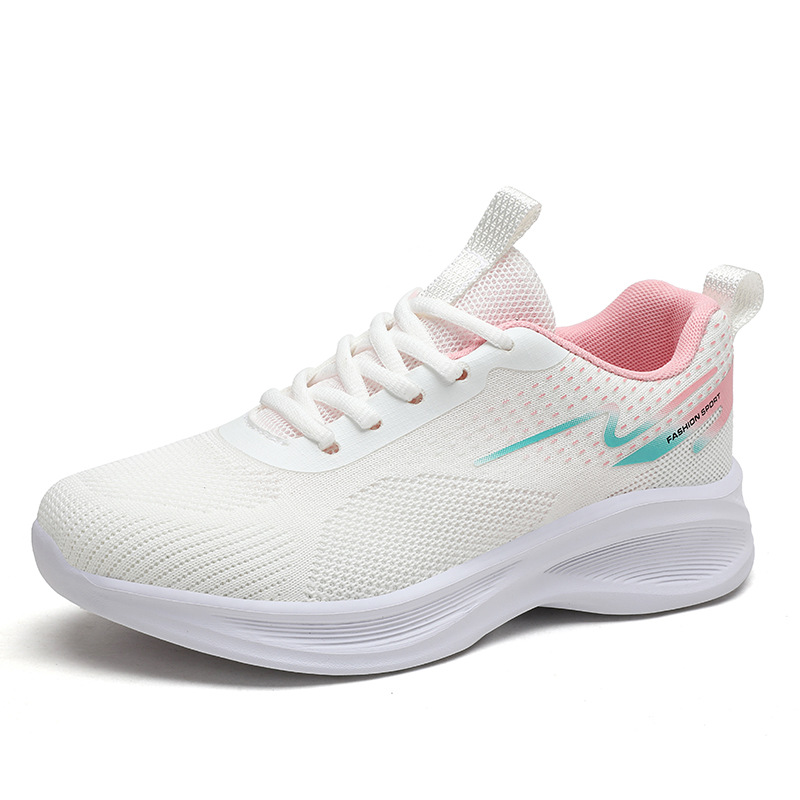Quanzhou Summer New Sports 's Breathable Fly Knit Versatile Casual Lightweight Soft Sole Student Running Shoes For_voghion.com