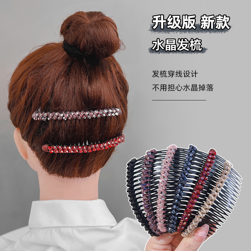 Hairpin for Women Summer Fringe Styling Magic One-Sided Hair Comb Insert Comb Side Part Hair Clip Hair Band Korean Hair Accessories