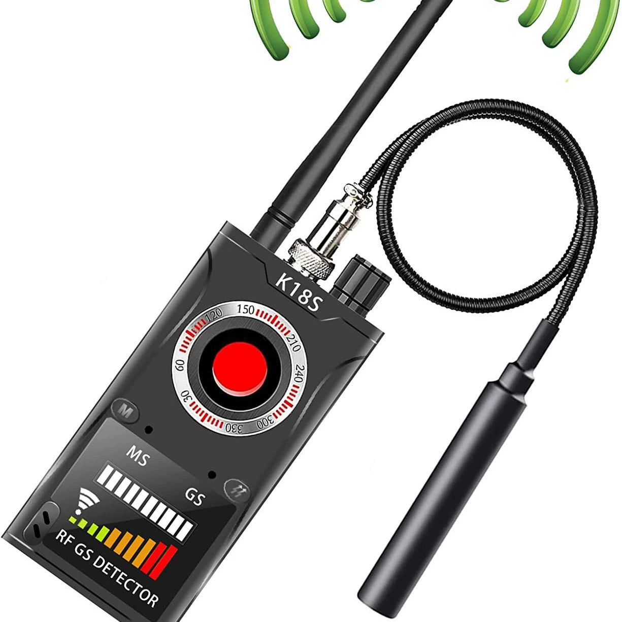 Детектор K18S анти-монитор анти-монитор анти-монитор анти-позиционирование отслеживание беспроводного сигнала для сканирования нового GPS