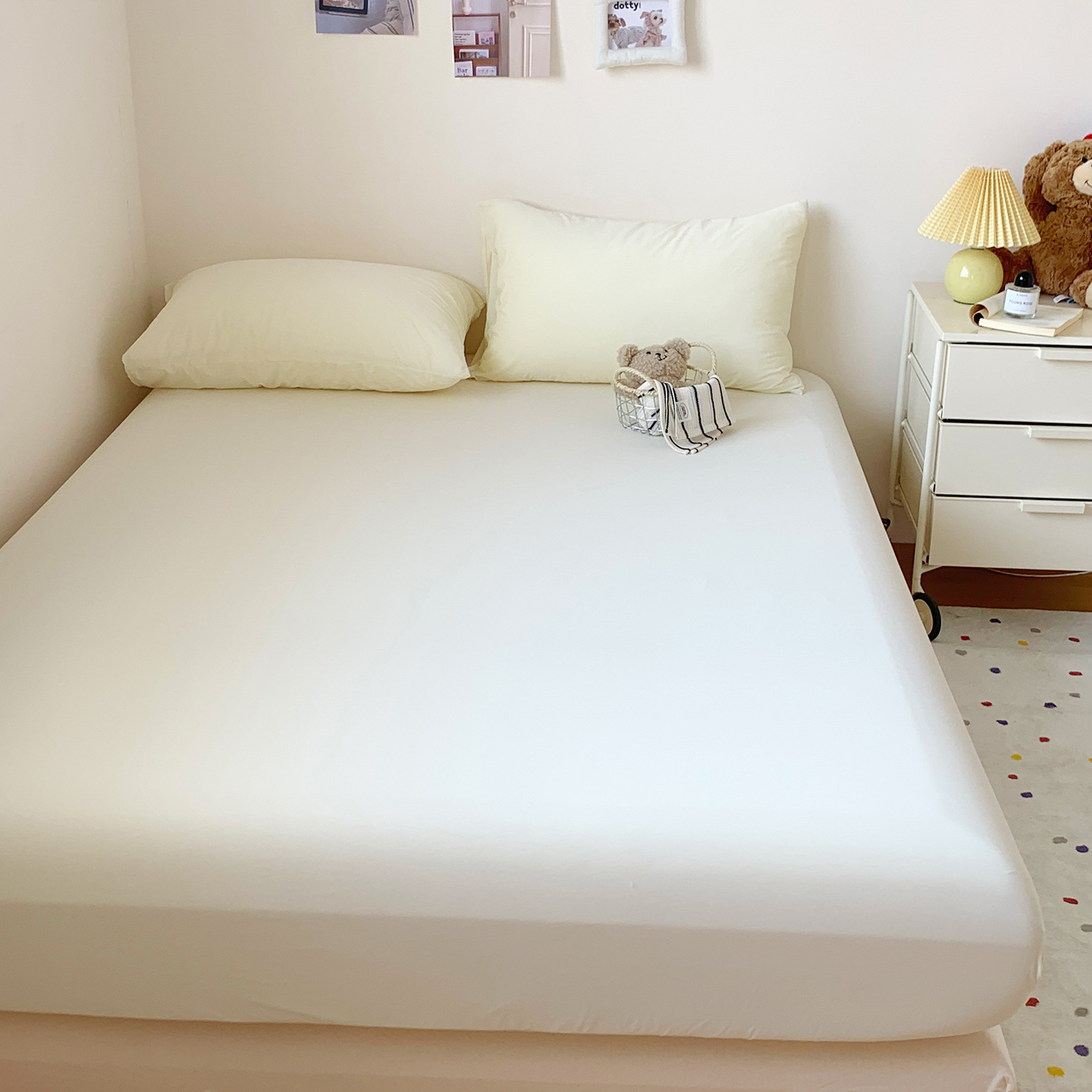 Una clase de primavera y verano, sábana de goma, sábana de hielo, cubierta protectora de colchón, funda de asiento, sábana de goma fría, juego de tres piezas