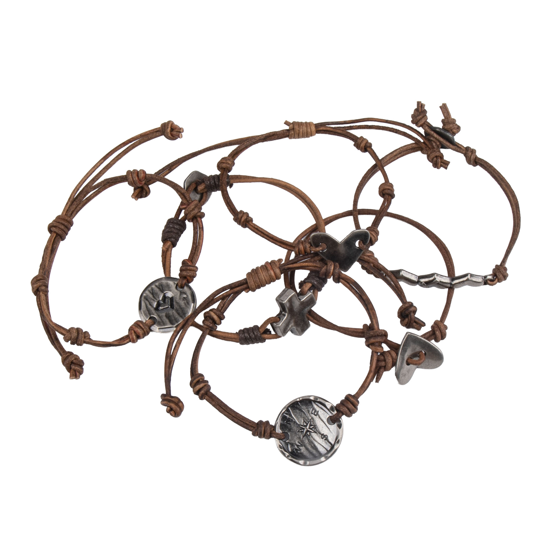 Men's Braided Leather Bracelet Waterproof And Hypoallergenic_voghion.com
