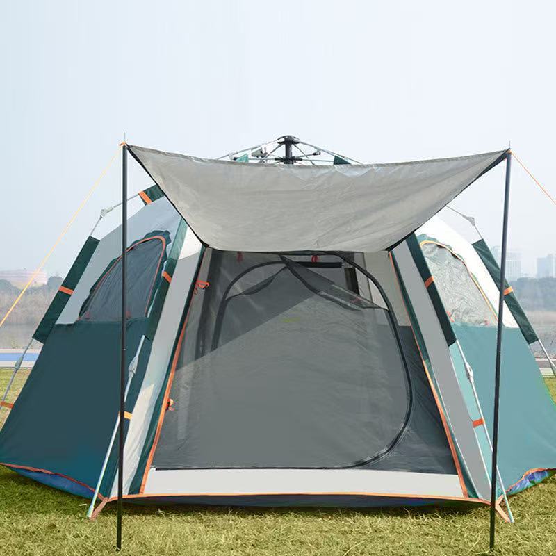 Tent Outdoor Portable Folding Fully Automatic Rainproof Hexagonal Tent Thickened Rainproof Camping Equipment Outdoor Camping