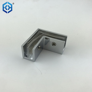 Bathroom hardware bathroom glass clamp Right Angle Light Chrome copper glass clamp 90 ° copper glass hinge glass door clamp