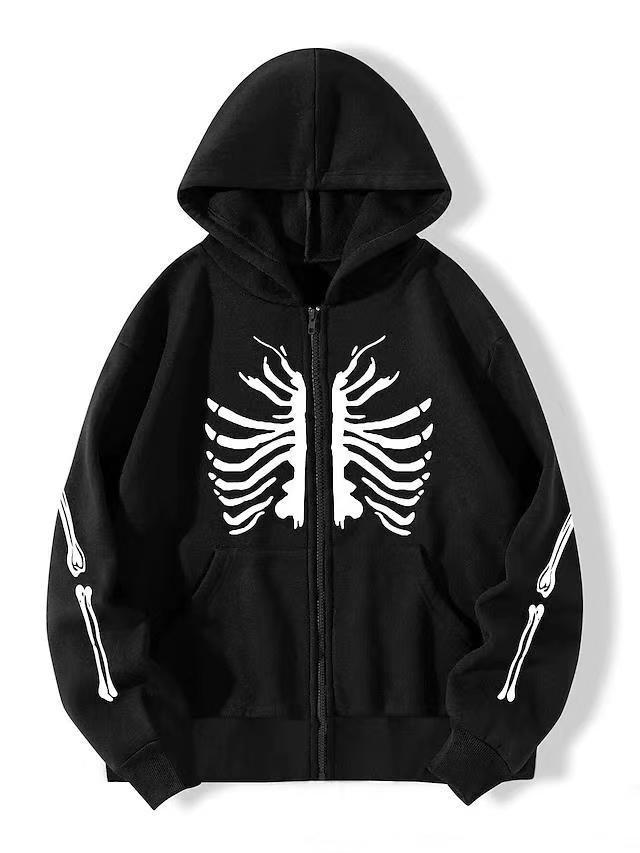 Gothic Partner Kapuzenpullover Für Damen Und Herren Mit Reißverschluss_voghion.com