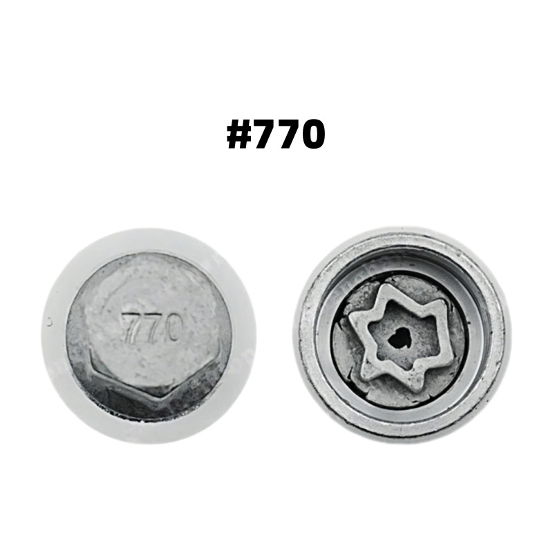 Applicable to Skoda # 761 - # 780 Car Tire Anti-Theft Screw Socket Tire Removal Tool Key