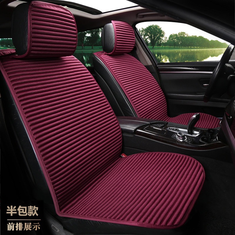 Suitable for all-season use, car seat covers, linen seat cushions, semi-enclosed seat pads, non-slip, full-coverage, health-promoting buckwheat shell for summer