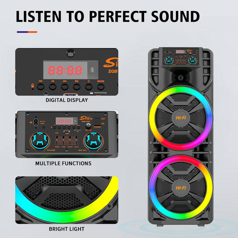 SING-Eインデクサー12203ハイパワー80w便利式アウトドアオーディオ長航続無線ブルートゥースkスピーカー|undefined
