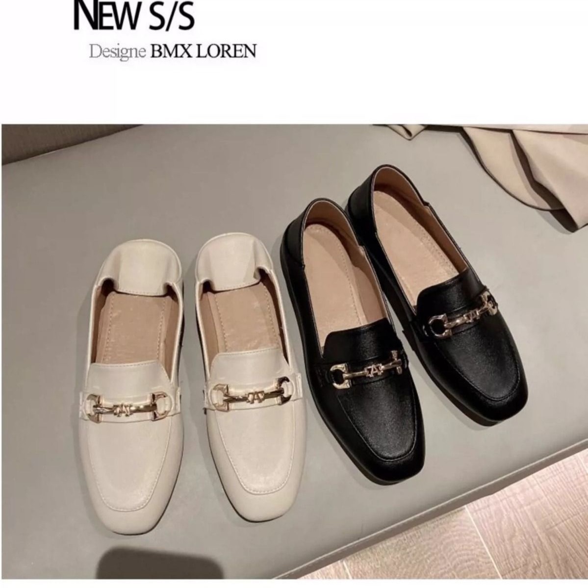 Zapatos de sol sol para mujeres 2024 nuevos zapatos de primavera Bean todos los tipos de estilo británico retro zapatos de cuero con un pie zapatos Lefour