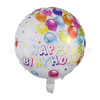 18 -inch birthday happy circular aluminum film balloon Happy Birthday aluminum foil balloon new children's toys