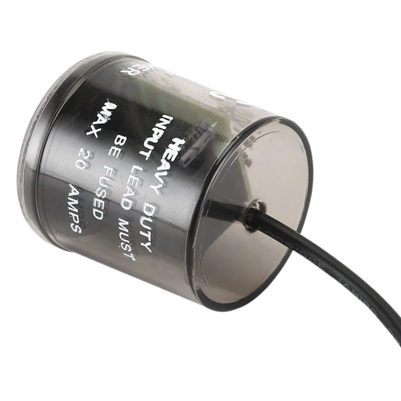 Производитель поставляет автомобильные и мотоциклетные мигалки HD12, прозрачные цилиндрические светодиодные мигалки, 2-контактные реле.