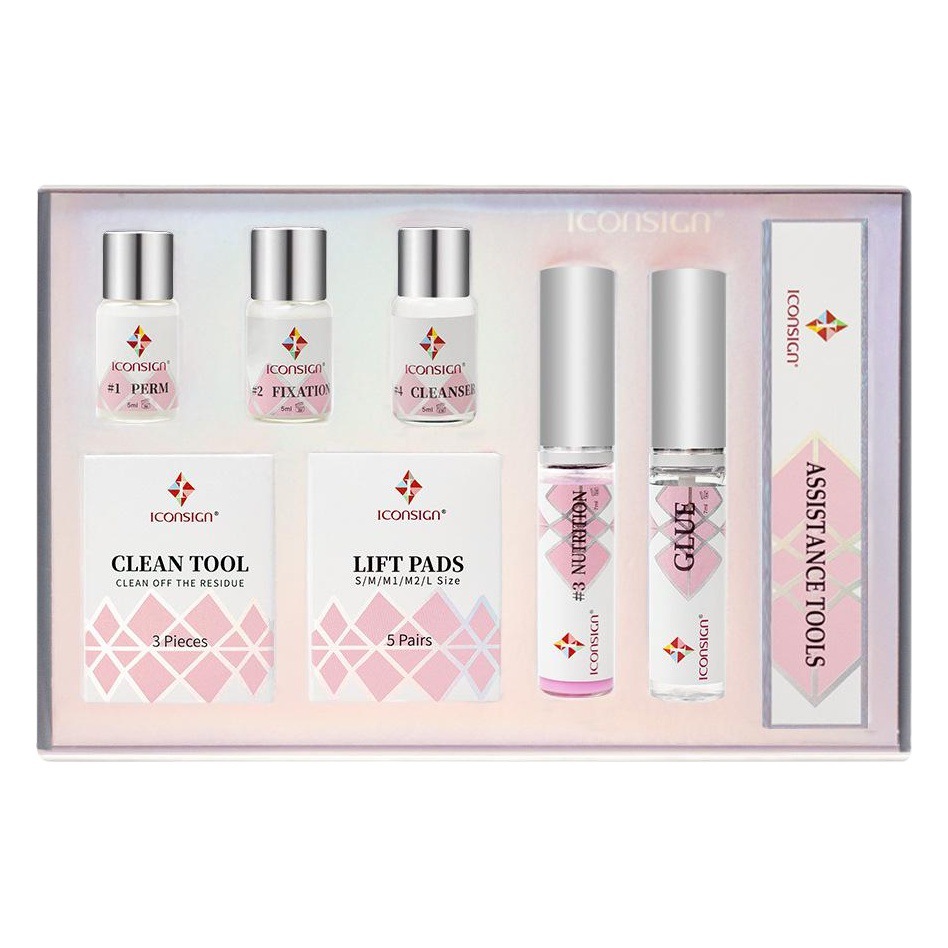 ICONSIGN pestañas perm traje de belleza maquillaje artefacto salón de belleza rápido perm curling queratina pestañas rizador de pestañas herramienta