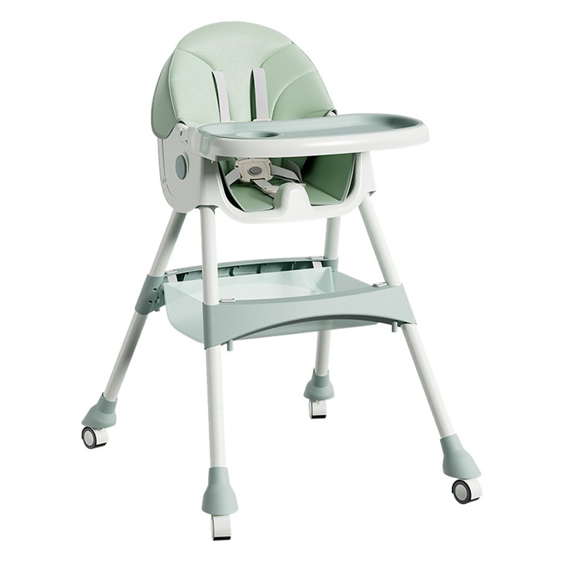 Silla de comedor para bebés plegable, portátil y reclinable para niños, silla para niños de 0 a 6 años, silla de crecimiento con respaldo, silla de comedor