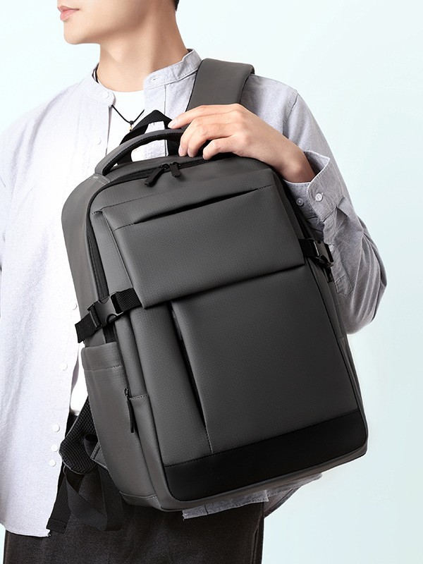 Mochila transfronteriza de nuevo estilo, bolso para computadora portátil de negocios para hombres, mochila de viaje de gran capacidad para estudiantes de ocio a prueba de salpicaduras de agua