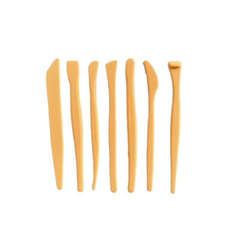 점토 도구 세트 7종(노란색)