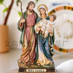 Amazonの人気商品 聖母マリア、ヨセフ、キリスト降誕、家族の装飾品、宗教彫刻、クリスマスギフト