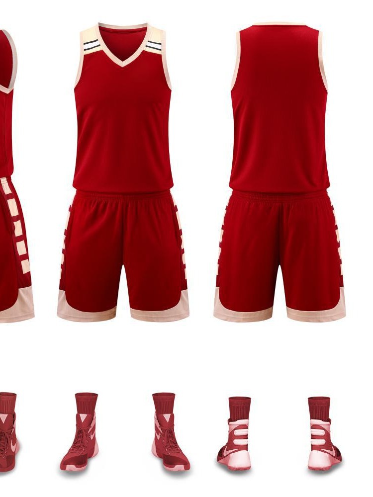 Juego de ropa de baloncesto hombre de verano rápido secado camiseta americana de entrenamiento de alta calidad nueva ropa de baloncesto 887