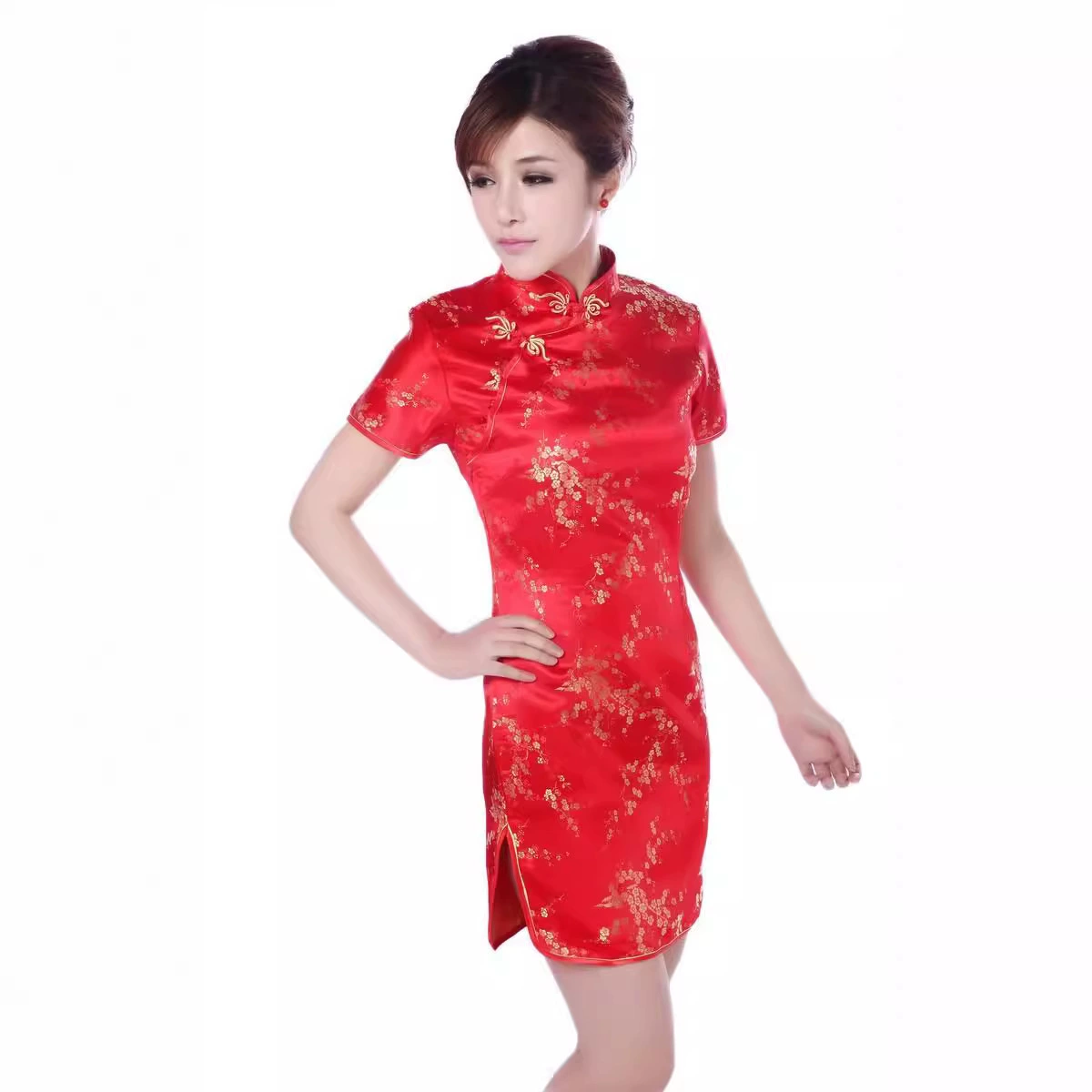 Dress, suit, short cheongsam, wholesale, Chinese style, city style