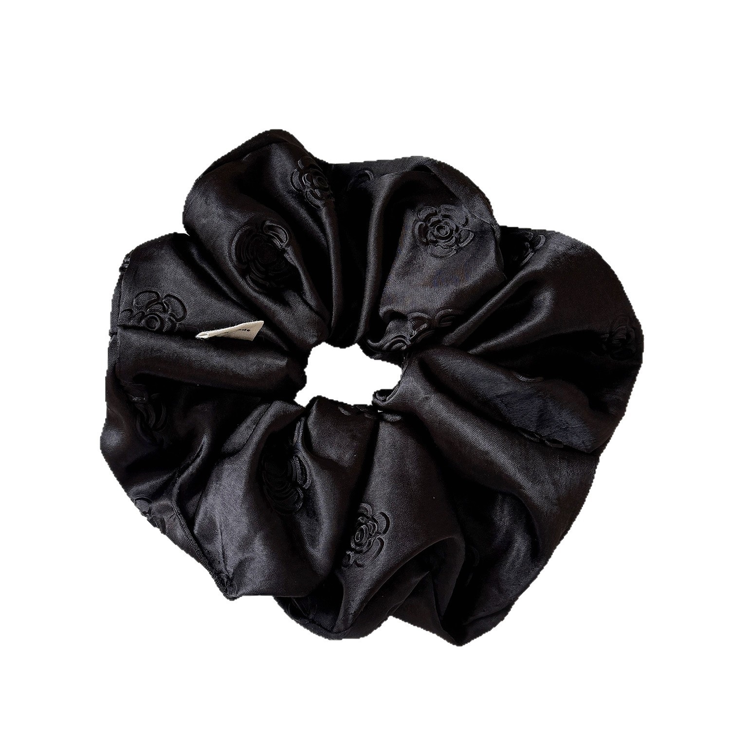 Elegante elastico per capelli in raso camellia fiore semplice_voghion.com