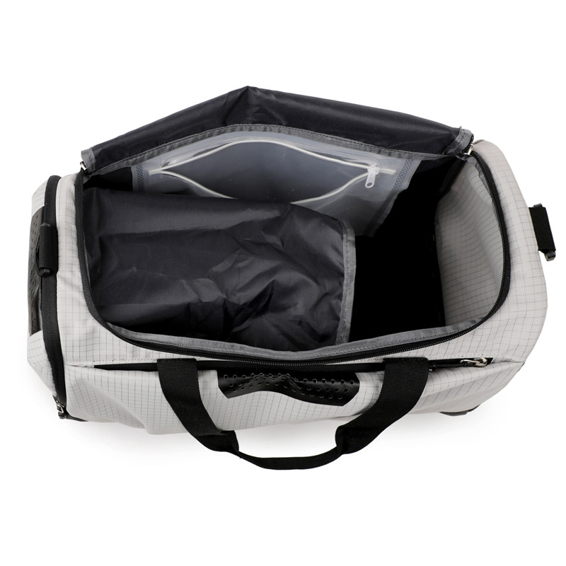 Bolsa de fitness de marca de moda, almacenamiento de zapatos independiente, un solo hombro, mochila de yoga, bolso de viaje portátil de gran capacidad, bolsa de equipaje.