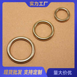 现货实心无缝铜圈铜环接口纯黄铜圆圈圆环宠物箱包服装五金配件