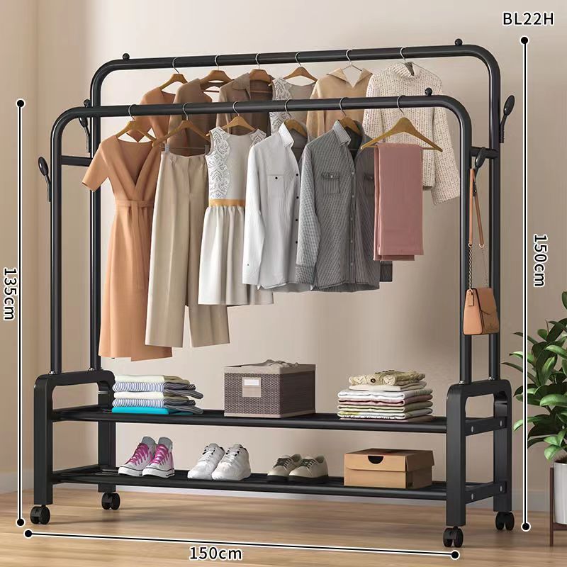 percha de ropa de piso vertical grosor grosor percha de ropa de casa dormitorio balcón barra de secado percha de ropa de secado percha