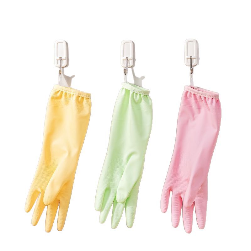 Guantes de lavado de platos, guantes de cocina para tareas domésticas, guantes de limpieza de PVC de una sola capa para lavar la ropa, no lastimar las manos.