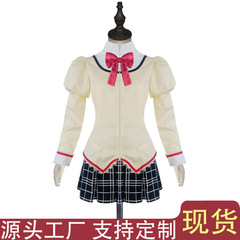 ICOS Magical Girl Madoka Magica School Uniform Cosplay Kuroneko Madoka Akemi Homura Sayaka Mami Anime-style Clothing