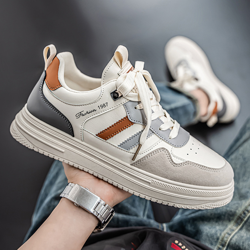 2025 verano transfronterizo nueva tendencia coreana zapatos de skate de tendencia baja zapatos blancos de moda de hombre zapatos deportivos casuales