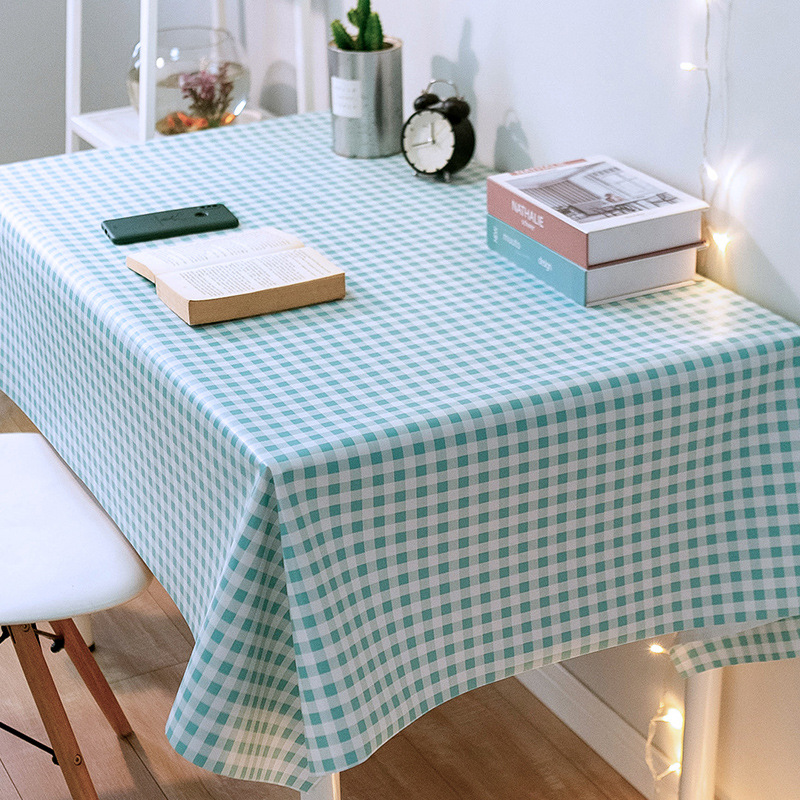 Topa de escritorio de PVC impermeable a prueba de agua a prueba de aceite sin lavado estudiantes tela de escritorio rectangular tela de mesa de comedor red ins viento almohadilla de mesa