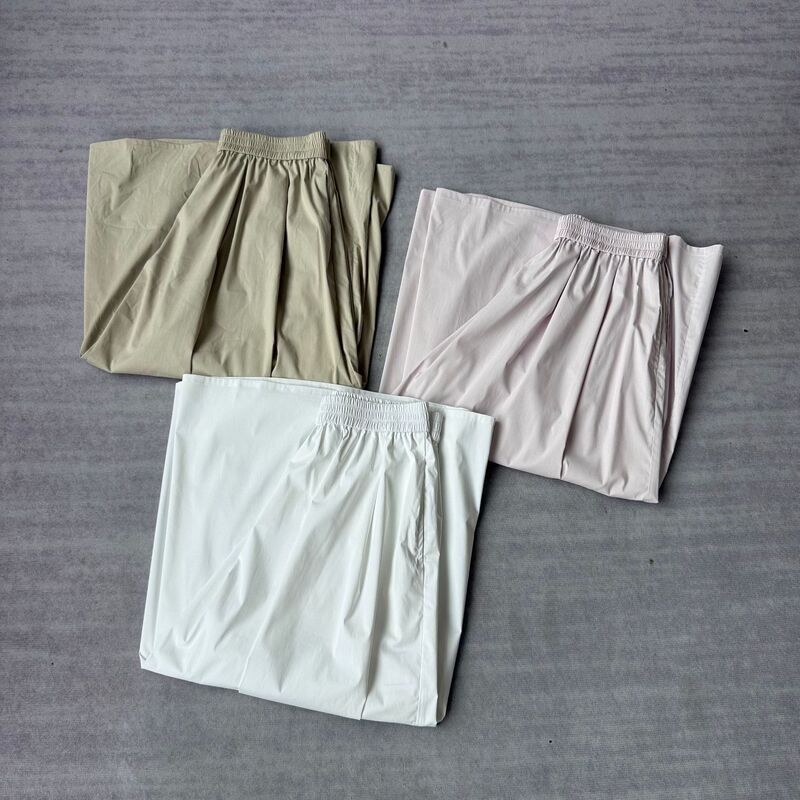 Japanese Toray Fabric, Anti-See-Through and Sun-Protective! Elastic High-Waisted, Lightweight, Comfortable, Loose-Fitting, Eight-Quarter Length Wide-Leg Skirt Pants for Women, Summer Japanese Toray Fabric, Anti-See-Through and Sun-Protective! Elastic High-Waisted, Lightweight, Comfortable, Loose-Fitting, Eight-Quarter Length Wide-Leg Skirt Pants for Women, Summer