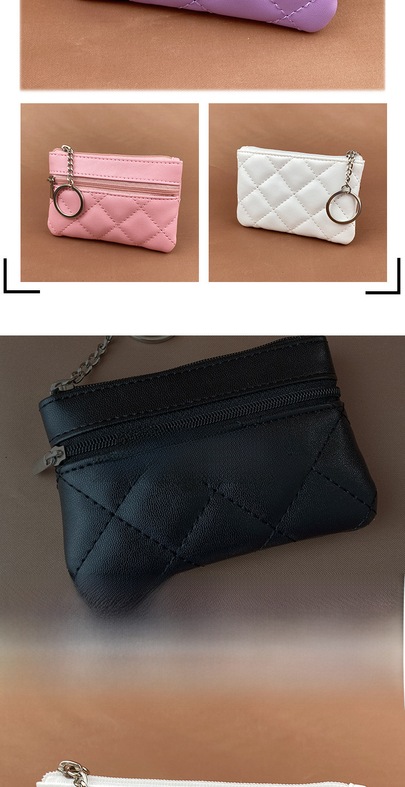 2022 New Arrival Rhomboid Card Holder Short Women's Korean Style Coin Purse Large Capacity Multi-Card Zipper Wallet_voghion.com