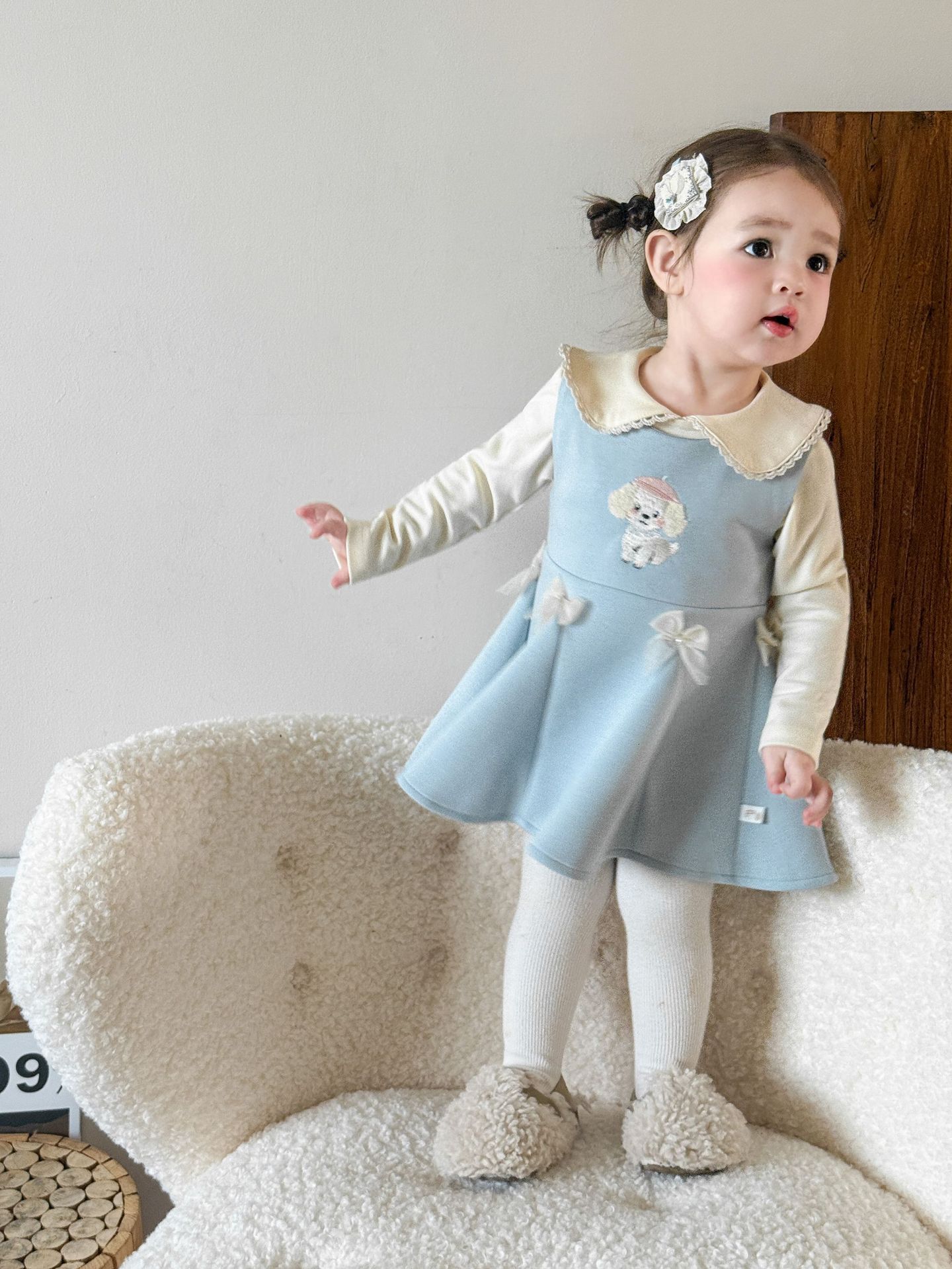 Vestido formal tipo colete para bebés e meninas_voghion.com