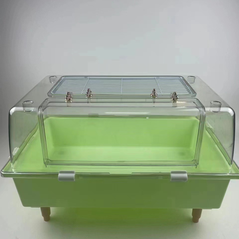 60 jaula de hámster transparente especial alta pierna de plástico superpuesta jaula encantadora casa pequeña hámster creativo cielo estrellado image 4