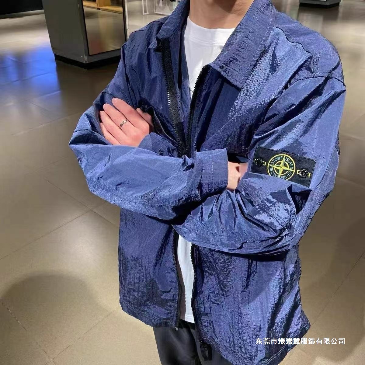 纯原石头金属尼龙夹克外套防水防晒衣反光岛热感标皮肤衣现货防风