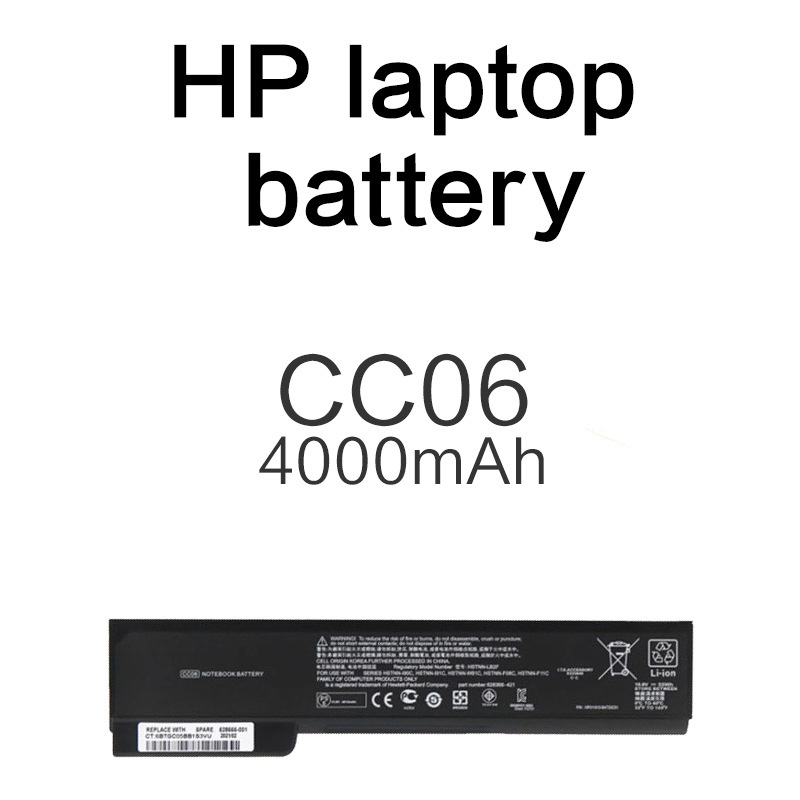 Cc06 4000Mah Suitable for Hp Pro 6460B 6560B Elite 8460P 8470P Battery