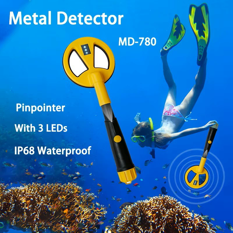 MD780 ручной подводный детектор металла безопасности подземный детектор золота, серебра, меди и железа