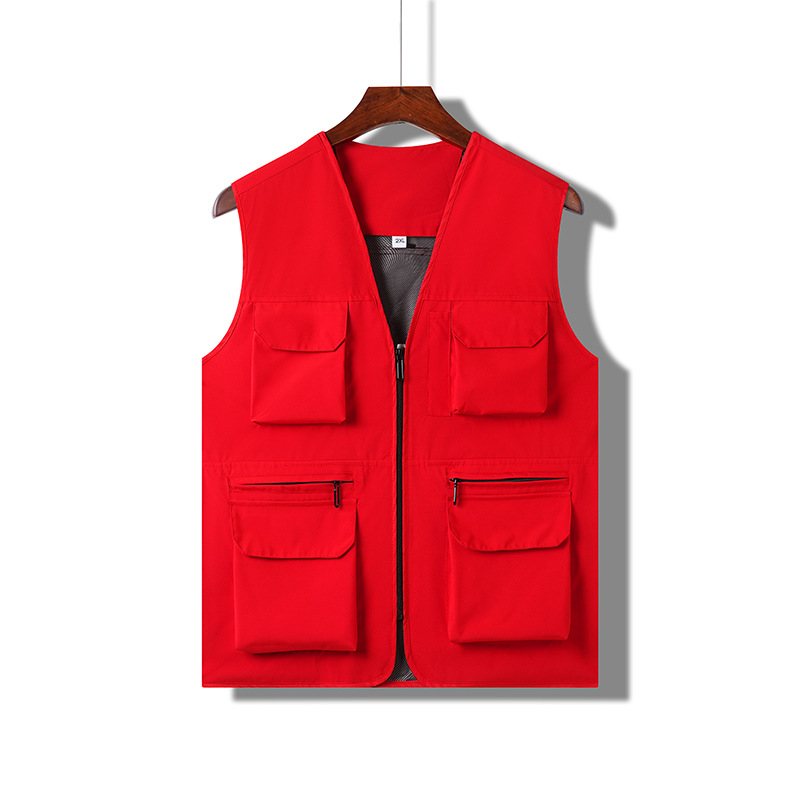 Nuevo chaleco de gama alta para exteriores, chaleco de fotografía de pesca multifuncional multibolsillo para hombre, ropa exterior, personalización