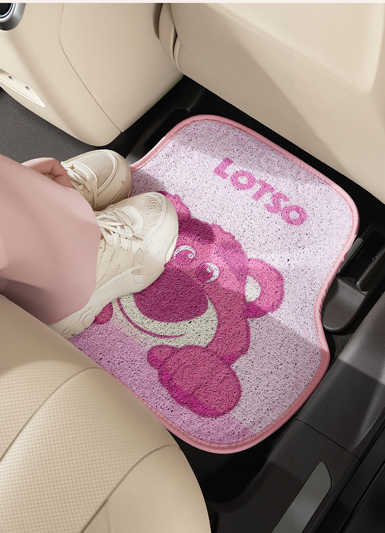 Mickey Car Thickened Floor Mat, Single-Piece Universal Disney Anti-Dirt Carpet Protector, Non-Slip and Wear-Resistant