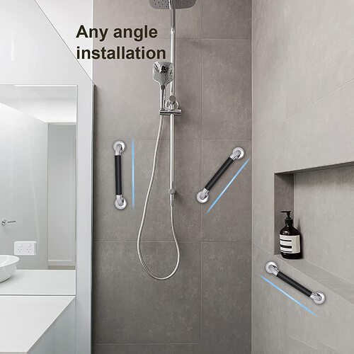 Bathroom handrail 304 stainless steel silicone fingerprint toilet handrail bathtub handrail toilet handrail cross-border hot sale