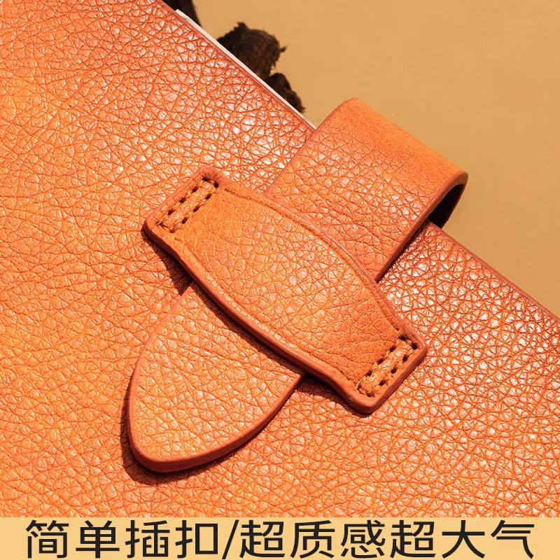 Cuaderno personalizado simple retro de dos capas hebilla de cuaderno de cuaderno de folga desmontable cuaderno de folga