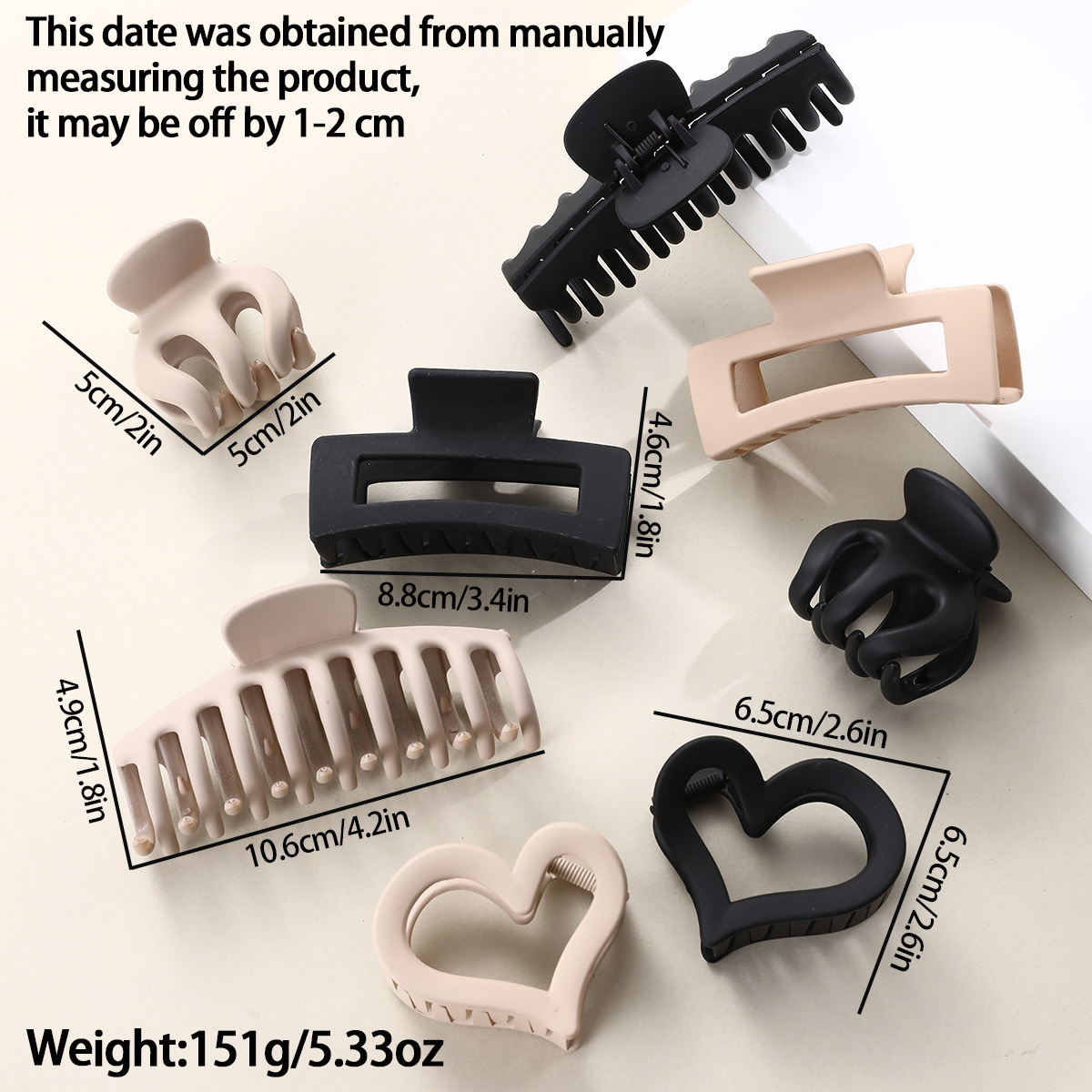 TikTok Xi Yin Amazon agarre tiburón clip perla anillo de pelo Fengpin DIY horquilla anillo de pelo 17 piezas