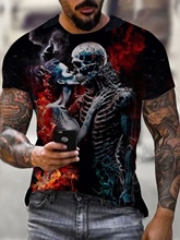 Printed round neck short sleeved men's TshirtӡAIT