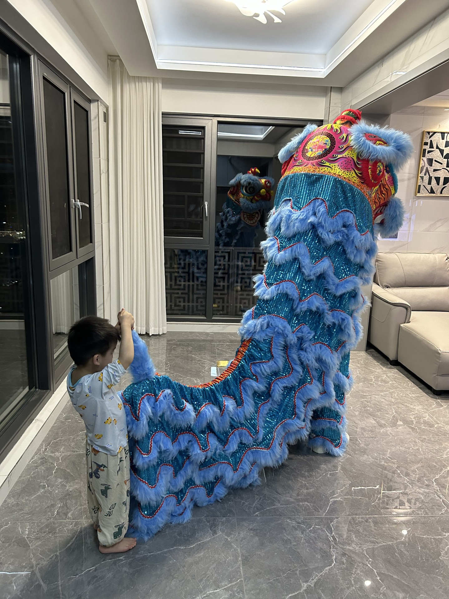 5호 스카이블루 더블슈트(바지2벌)