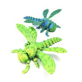 3d打印蜻蜓关节翅膀可活动仿真立体模型手办变形玩具礼物摆件减压