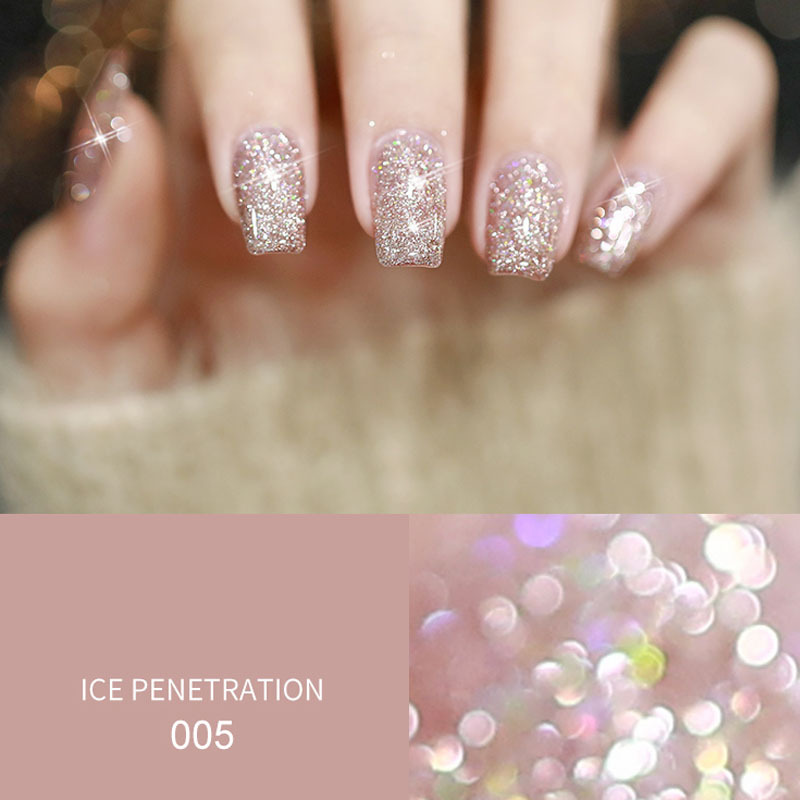KaSi Diamond Nail Polish pegamento 2021 invierno Nueva celebridad de Internet esmalte de uñas polvo de discoteca Super Flash reflectante cristal diamante flash pegamento